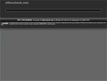 Tablet Screenshot of offerscheck.com